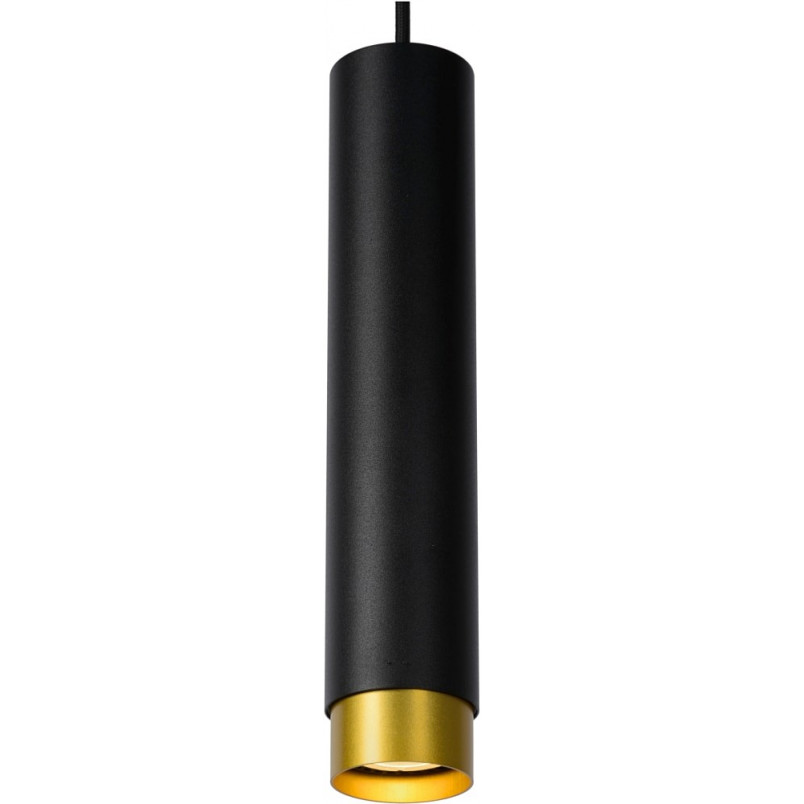 Lampa wisząca tuba Floris czarna - Lucide | Eleganckie oświetlenie
