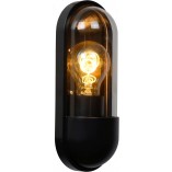 Kinkiet ogrodowy Capsule czarny/przezroczysty Lucide | Sklep