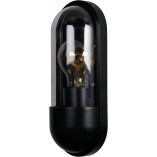 Kinkiet ogrodowy Capsule czarny/przezroczysty Lucide | Sklep