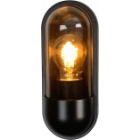 Kinkiet ogrodowy Capsule czarny/przezroczysty Lucide | Sklep