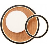 Plafon LED Karney - nowoczesny design z drewnem | Brilliant
