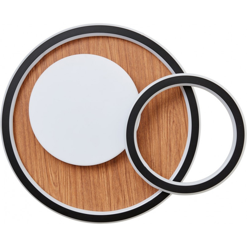 Plafon LED Karney - nowoczesny design z drewnem | Brilliant