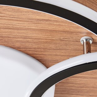 Plafon LED Karney - nowoczesny design z drewnem | Brilliant