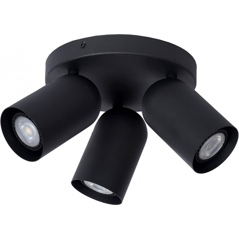 Reflektor sufitowy Punch III czarny Lucide