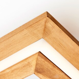 Plafon LED Rhea - nowoczesny design z drewnem | Brilliant