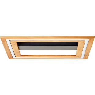 Plafon nowoczesny z drewnem Rhea LED 45cm Brilliant