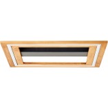 Plafon LED Rhea - nowoczesny design z drewnem | Brilliant