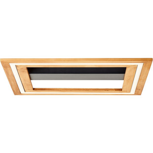 Plafon nowoczesny z drewnem Rhea LED 45cm Brilliant