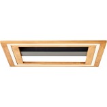 Plafon LED Rhea - nowoczesny design z drewnem | Brilliant