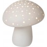 Lampy na komodę| Lampa stołowa porcelanowa Fungo biała Lucide