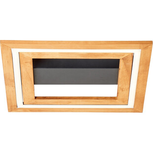 Plafon nowoczesny z drewnem Rhea LED 35cm Brilliant