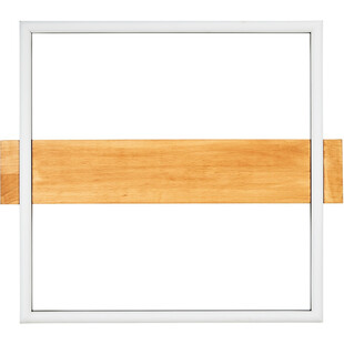 Plafon LED czarny z drewnem | Brilliant Loneos 45x40cm - Kup Teraz!