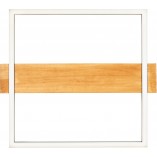 Plafon LED czarny z drewnem | Brilliant Loneos 45x40cm - Kup Teraz!