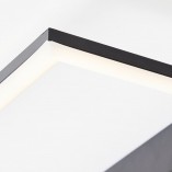 Plafon LED czarny z drewnem | Brilliant Loneos 45x40cm - Kup Teraz!