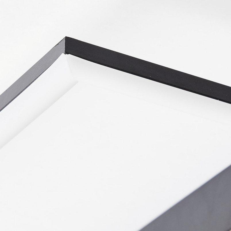 Plafon LED czarny z drewnem | Brilliant Loneos 45x40cm - Kup Teraz!