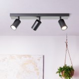Reflektor sufitowy Jello III - Loftowy czarny design | Brilliant