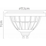 Żarówka LED ES111 ściemniana | Lucide - 12W, 820lm
