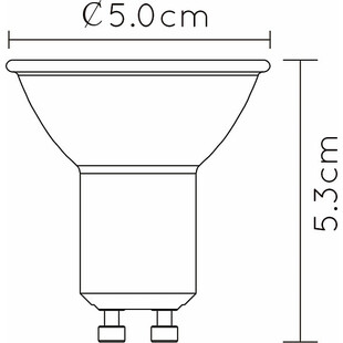 Żarówka LED GU10 5W ściemniana | Lucide - Oświetlenie