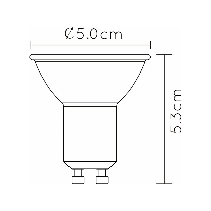 Żarówka LED GU10 5W ściemniana | Lucide - Oświetlenie