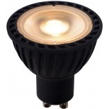 Żarówka LED GU10 5W ściemniana czarna | Lucide