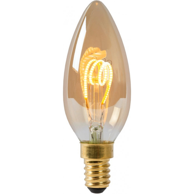 Żarówka LED Lucide - Świeca E14, Bursztynowa, Ściemnialna