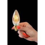 Żarówka LED Lucide - Świeca E14, Bursztynowa, Ściemnialna