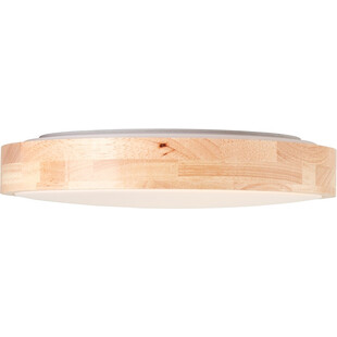 Plafon drewniany okrągły Moreen LED 34cm - Brilliant | Skandynawski