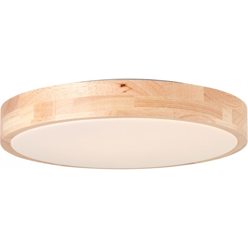 Plafon drewniany okrągły Moreen LED 34cm - Brilliant | Skandynawski