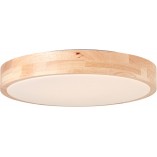 Plafon drewniany okrągły Moreen LED 34cm - Brilliant | Skandynawski