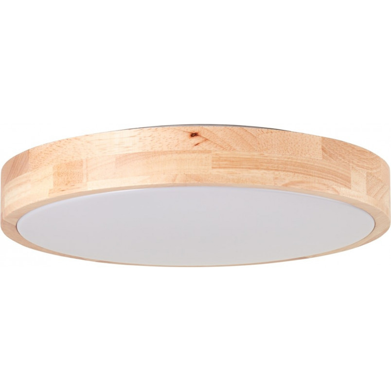 Plafon drewniany okrągły Moreen LED 34cm - Brilliant | Skandynawski