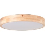 Plafon drewniany okrągły Moreen LED 34cm - Brilliant | Skandynawski