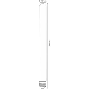 Żarówka dekoracyjna Lucide Bulb LED T30 - Bursztynowa, Ściemniana