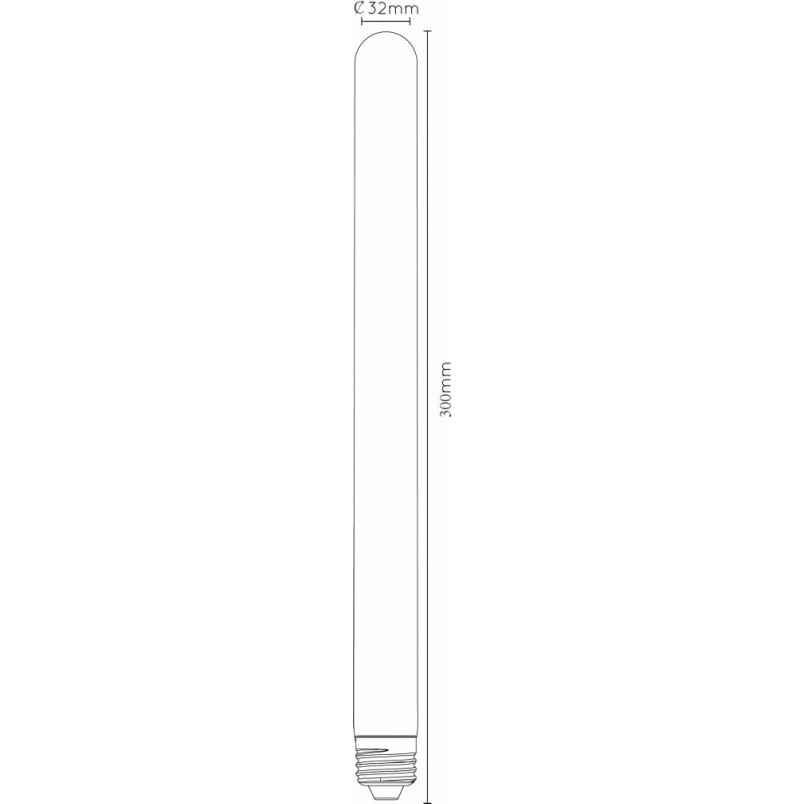 Żarówka dekoracyjna Lucide Bulb LED T30 - Bursztynowa, Ściemniana