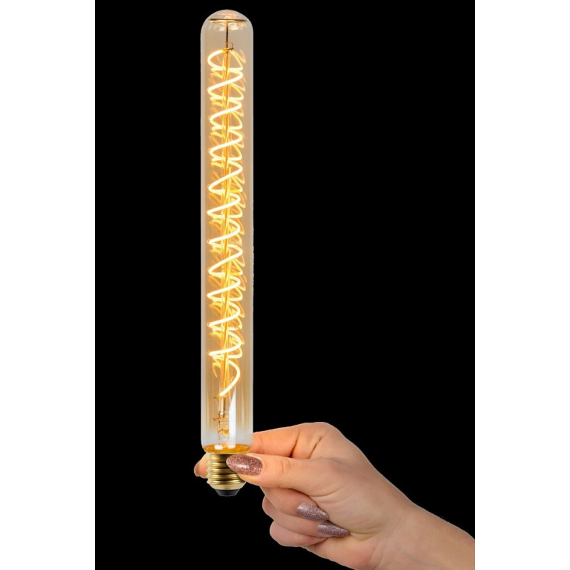 Żarówka dekoracyjna Lucide Bulb LED T30 - Bursztynowa, Ściemniana