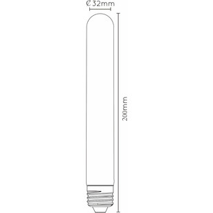 Żarówka dekoracyjna Bulb LED T30 5W 260LM 2200K 20cm ściemniana bursztynowa Lucide