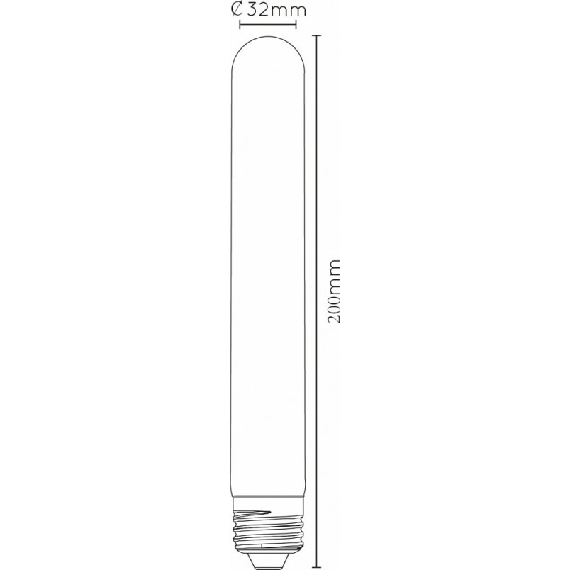 Żarówka dekoracyjna Bulb LED T30 5W 260LM 2200K 20cm ściemniana bursztynowa Lucide