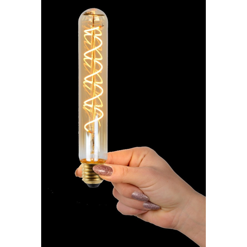 Żarówka dekoracyjna Bulb LED T30 5W 260LM 2200K 20cm ściemniana bursztynowa Lucide