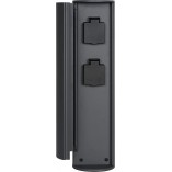 Gniazdo ogrodowe antracyt Lucide | Plug Box - Stylowe i funkcjonalne