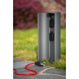 Gniazdo ogrodowe antracyt Lucide | Plug Box - Stylowe i funkcjonalne