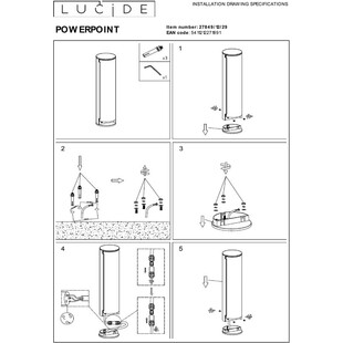 Gniazdo ogrodowe antracyt Lucide | Plug Box - Stylowe i funkcjonalne