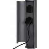 Gniazdo ogrodowe antracyt Lucide | Plug Box - Stylowe i funkcjonalne