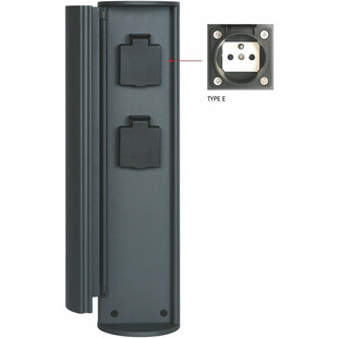 Gniazdo ogrodowe Plug box II antracytowe Lucide