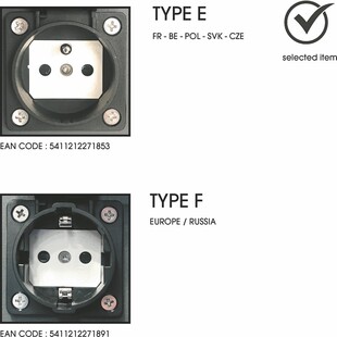 Gniazdo ogrodowe Plug box II antracytowe Lucide