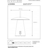 Lampa stołowa LED La Donna - nowoczesne oświetlenie ogrodu | Lucide
