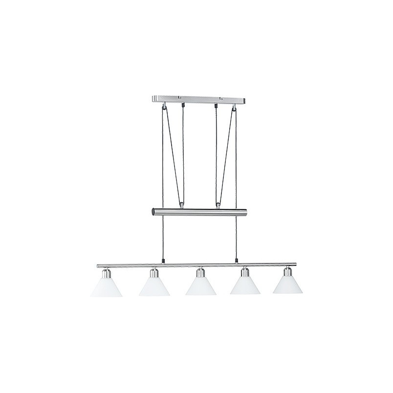 Lampa wisząca Stamina V - Biały klosz szklany | Trio