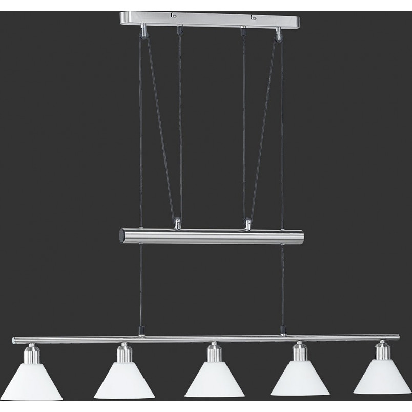 Lampa wisząca Stamina V - Biały klosz szklany | Trio