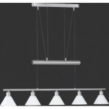 Lampa wisząca Stamina V - Biały klosz szklany | Trio