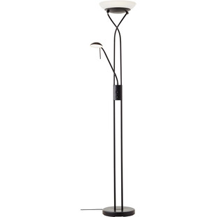 Lampa podłogowa z lampką do czytania Ollie LED czarny Brilliant