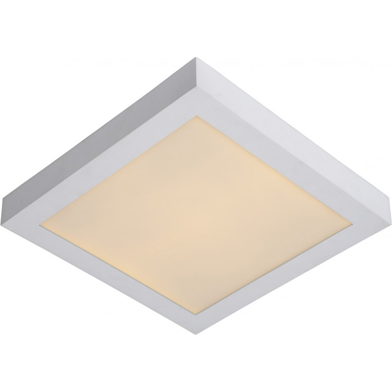 Plafon LED do łazienki kwadratowy biały | Lucide Brice 30cm