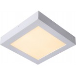 Plafon łazienkowy LED Brice | Biały, kwadratowy | Lucide